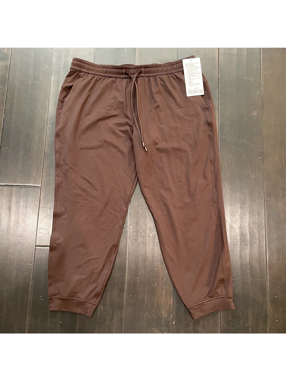 NEW Lululemon Soft Jersey Classic-Fit Jogger Espresso Brown Women's Size 14